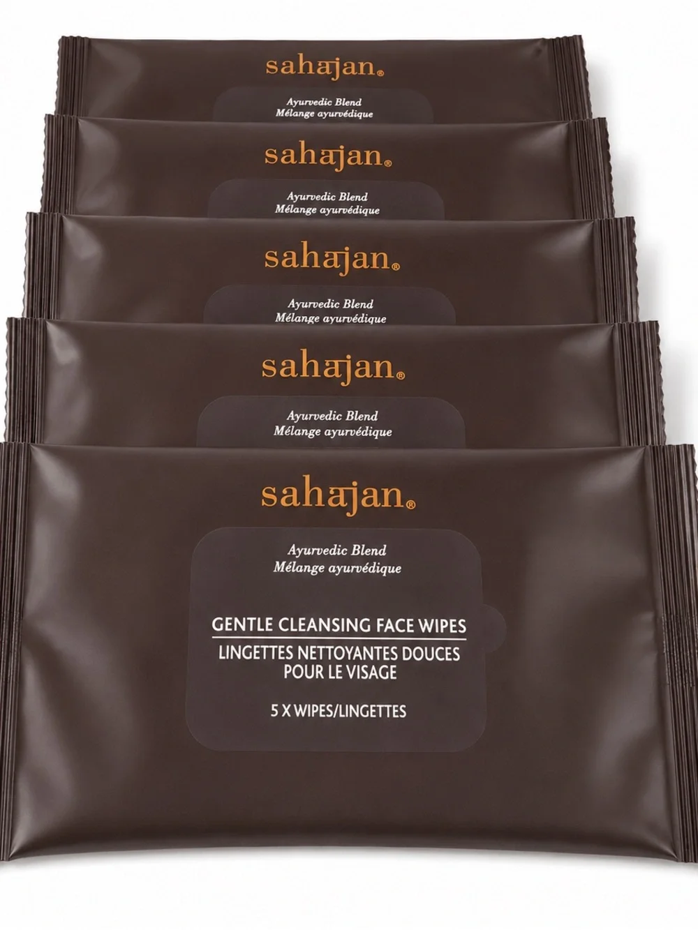 RITZ-CARLTON SAHAJAN AYURVEDIC BLEND GENTLE CLEANSING FACE WIPES / 50 PACKETS
